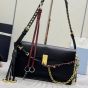 Prada Soft Sound large leather shoulder bag with charms