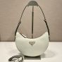 Prada Arqué naplak patent leather shoulder bag