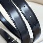 Celine MEDIUM REVERSIBLE FRAMED TRIOMPHE BELT in TAURILLON AND LIZARD EMBOSSED CALFSKIN