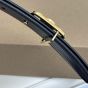Celine MEDIUM REVERSIBLE FRAMED TRIOMPHE BELT in TAURILLON AND LIZARD EMBOSSED CALFSKIN