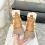 CELINE BULKY LACE-UP BOOT in SHEARLING AND CALFSKIN
