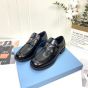 Prada Brushed leather loafers