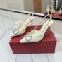 Valentino VLOGO SIGNATURE SLINGBACK PUMP IN CALFSKIN LEATHER 