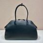 Prada Large leather tote bag with zipper closure