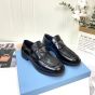 Prada Brushed leather loafers