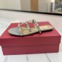 Valentino ROCKSTUD FLAT SLIDE SANDAL