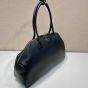 Prada Large leather tote bag with zipper closure