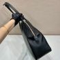 Prada Large leather tote bag with zipper closure