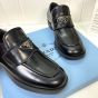Prada Brushed leather loafers