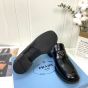 Prada Brushed leather loafers