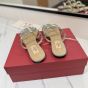 Valentino ROCKSTUD FLAT SLIDE SANDAL