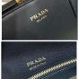 Prada Large leather tote bag with zipper closure