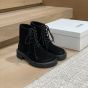 LOEWE Sierra combat boot in suede