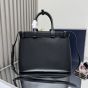 Prada Buckle large leather handbag with belt