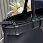 Prada Buckle large leather handbag with belt