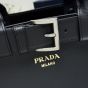 Prada Buckle large leather handbag with belt