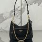 Prada Re-Nylon and brushed leather mini-bag