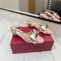 Valentino BOWOW SLINGBACK PUMPS IN MOIRÈ FABRIC
