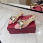 Valentino BOWOW SLINGBACK PUMPS IN MOIRÈ FABRIC