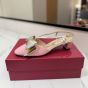 Valentino BOWOW SLINGBACK PUMPS IN MOIRÈ FABRIC