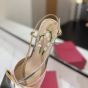 Valentino BOWOW SLINGBACK PUMPS IN MOIRÈ FABRIC