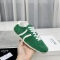 CELINE JOGGER LOW LACE-UP SNEAKER WITH TRIOMPHE in SUEDE CALFSKIN AND CALFSKIN