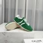 CELINE JOGGER LOW LACE-UP SNEAKER WITH TRIOMPHE in SUEDE CALFSKIN AND CALFSKIN