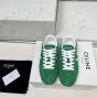 CELINE JOGGER LOW LACE-UP SNEAKER WITH TRIOMPHE in SUEDE CALFSKIN AND CALFSKIN