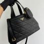 Prada Medium leather tote bag with stitching
