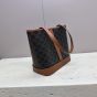 Celine SMALL CABAS IN TRIOMPHE CANVAS AND CALFSKIN