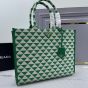 Large Prada Symbole embroidered fabric handbag