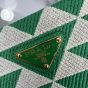 Large Prada Symbole embroidered fabric handbag