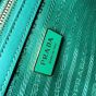 Large Prada Symbole embroidered fabric handbag