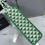 Large Prada Symbole embroidered fabric handbag