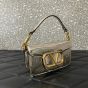 Valentino SMALL VALENTINO GARAVANI LOCÒ METALLIC CALFSKIN SHOULDER BAG