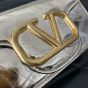 Valentino SMALL VALENTINO GARAVANI LOCÒ METALLIC CALFSKIN SHOULDER BAG
