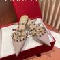 Valentino ROCKSTUD PATENT-LEATHER MULE
