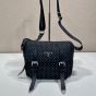 Prada Re-Nylon shoulder bag with studs