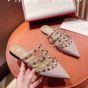 Valentino ROCKSTUD PATENT-LEATHER MULE
