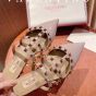 Valentino ROCKSTUD PATENT-LEATHER MULE