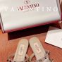 Valentino ROCKSTUD PATENT-LEATHER MULE