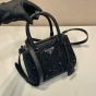 Prada Galleria satin mini-bag with crystals