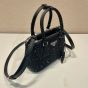 Prada Galleria satin mini-bag with crystals