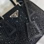 Prada Galleria satin mini-bag with crystals