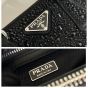 Prada Galleria satin mini-bag with crystals