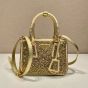 Prada Galleria satin mini-bag with crystals