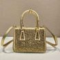 Prada Galleria satin mini-bag with crystals