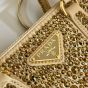 Prada Galleria satin mini-bag with crystals