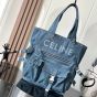 Tote bag in DENIM WITH CELINE