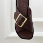 LOEWE Petal Belt flat sandal in vegetable-tanned calfskin